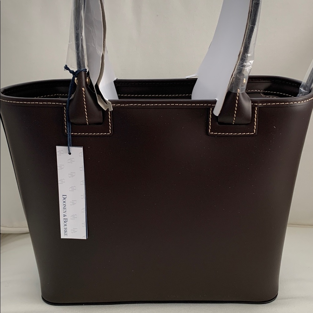 Dooney & Bourke Dark Brown Tote Bag - Picture 5 of 13